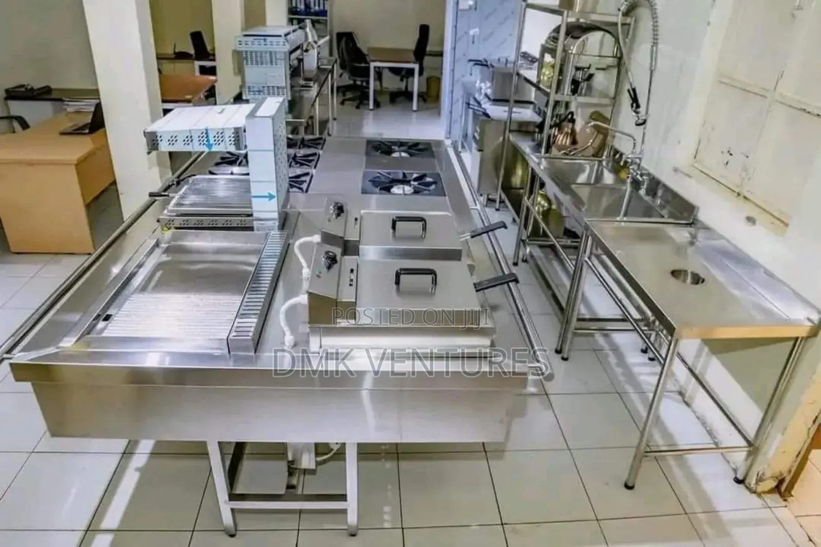 A Commercial Complete Kitchen Hot Area Set Up