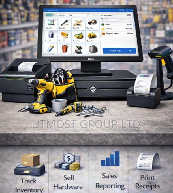 Hardware Shop Billing Pos Complete Set With Receipt Printer