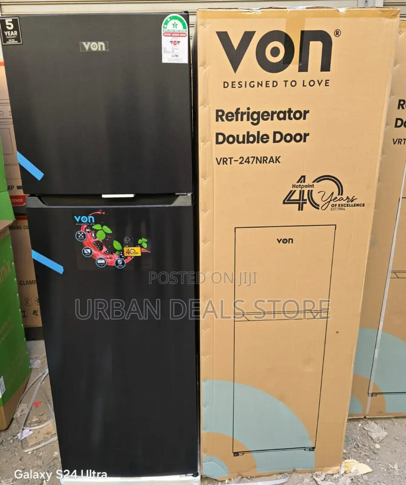 Von 247l Nofrost Double Door Refrigerator