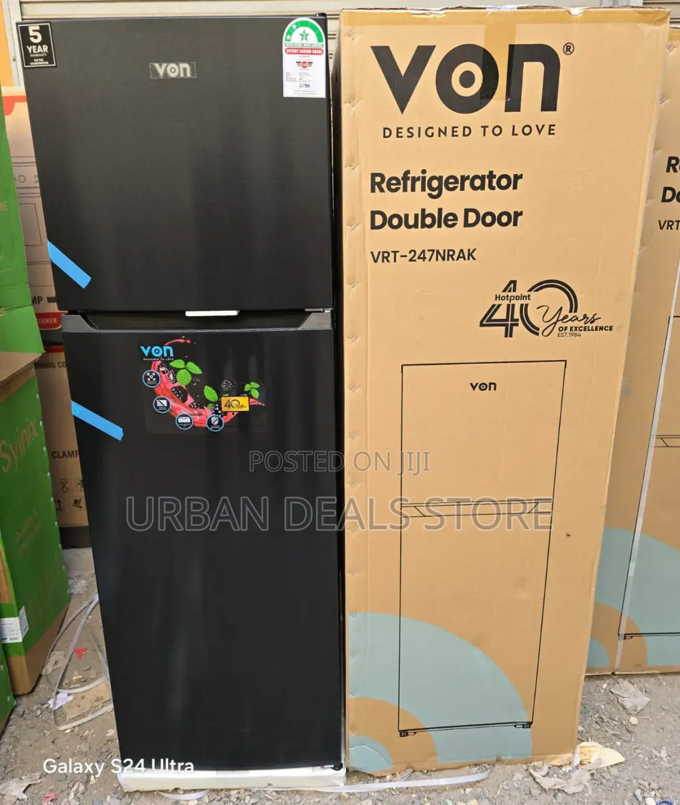 Von 247 Litres Nofrost Technology Double Door Refrigerator