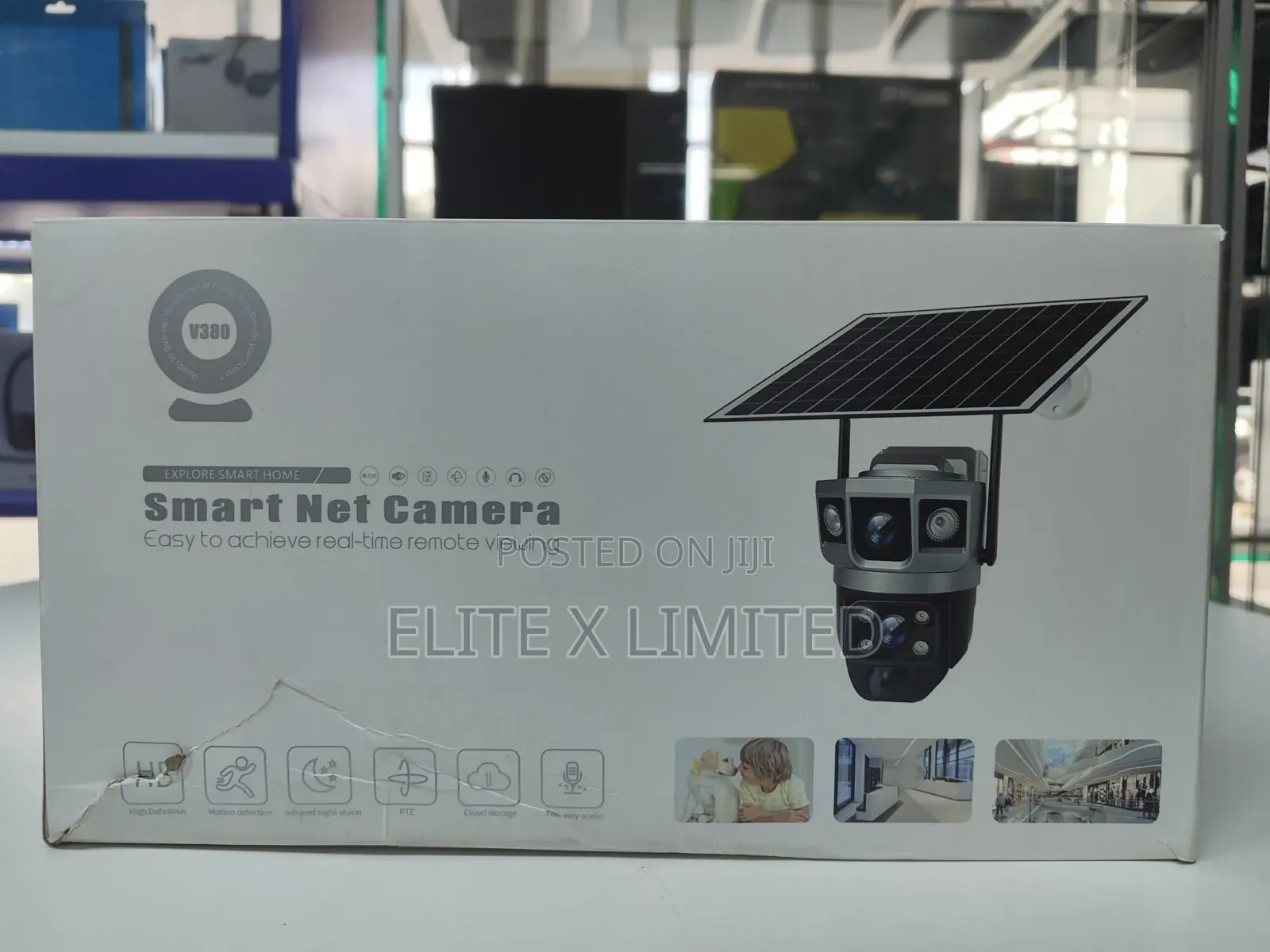 Smart Net Camera V380 Pan Tilt Zoom (Ptz) With Remote Viewing