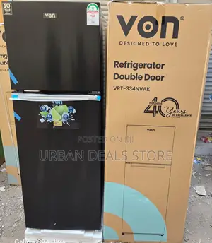 Von 334 Litres No Frost Double Door Refrigerator