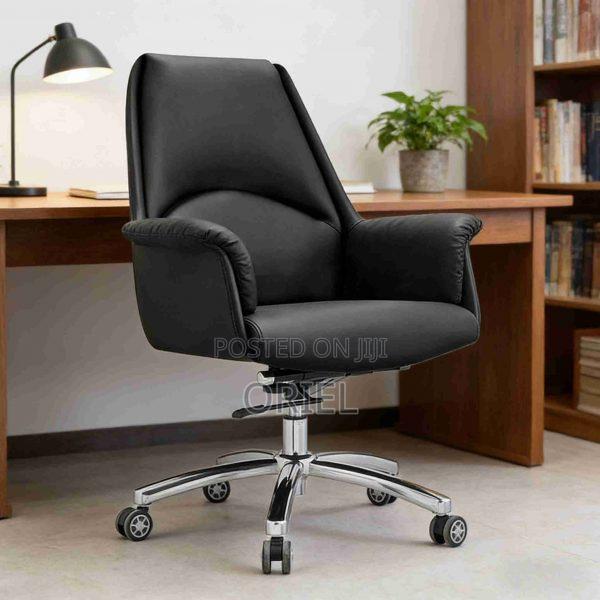 Office Chair : Midback Executive Office Leather Seat - thumbnail 3