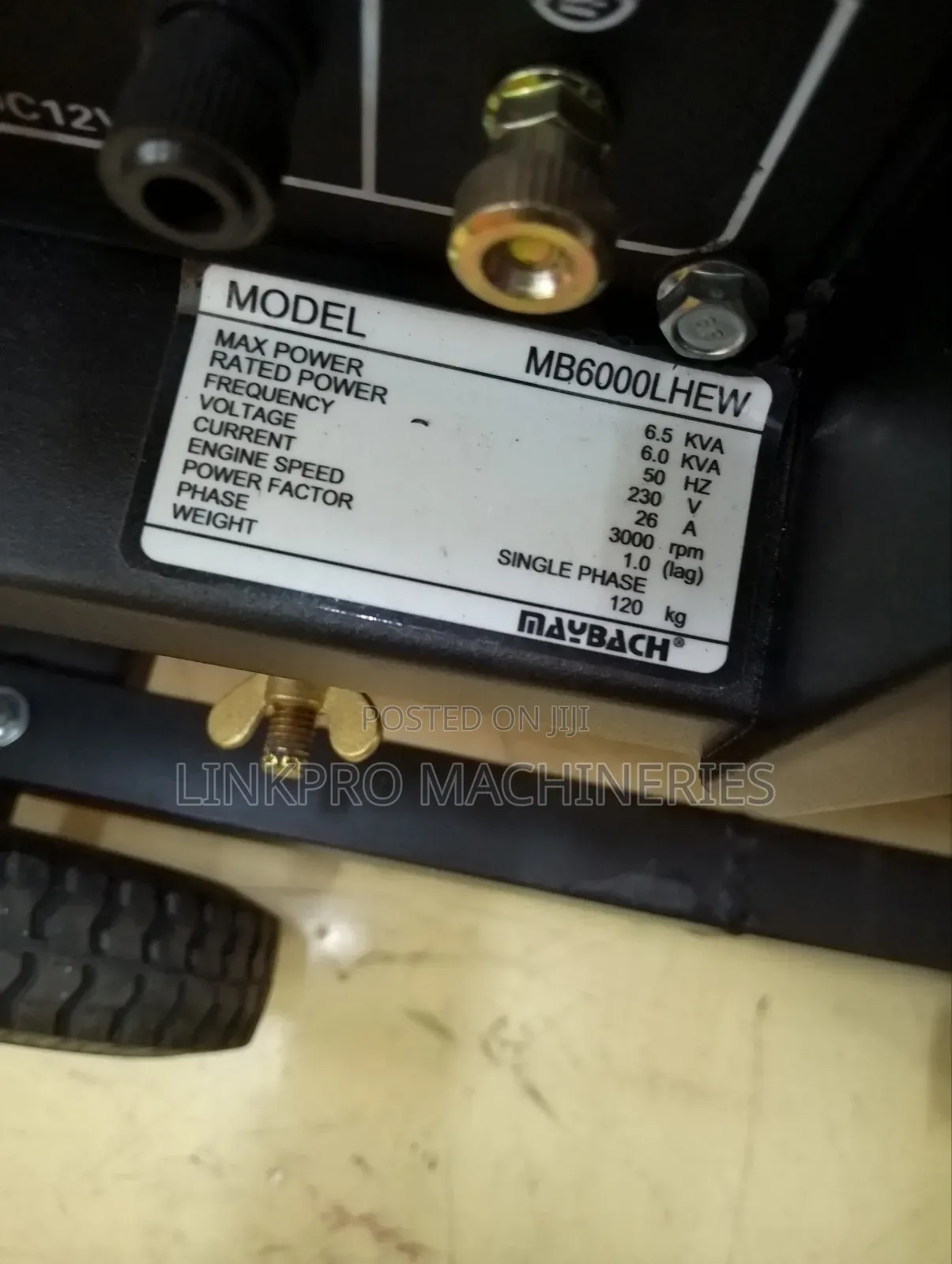 Maybach Open Diesel Generator 6.5kva