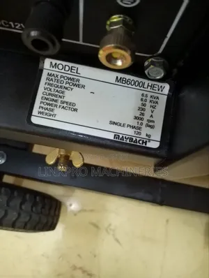 Maybach Open Diesel Generator 6.5kva