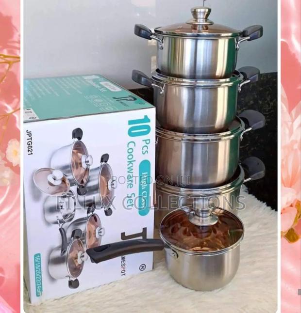 10pc Jp Stainless Cookware Set