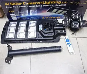 Triple Lens 4g Camera Solar Street Light Led Outdoor Waterproof