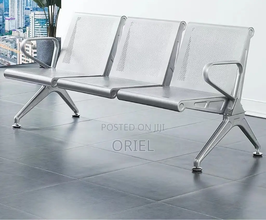 Office Bench : 3-Link Heavy Duty Office Waiting Bench