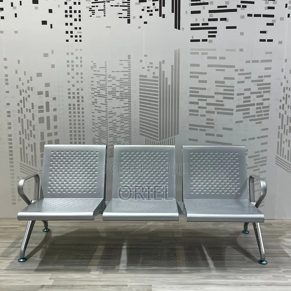 Office Bench : 3-Link Heavy Duty Office Waiting Bench