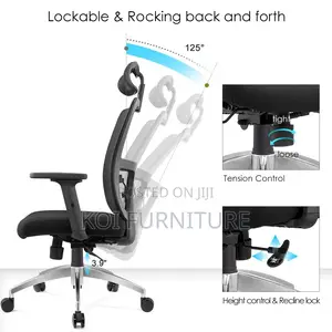 Office Chairs; High Backrest Fabric Office Orthopedic Chair