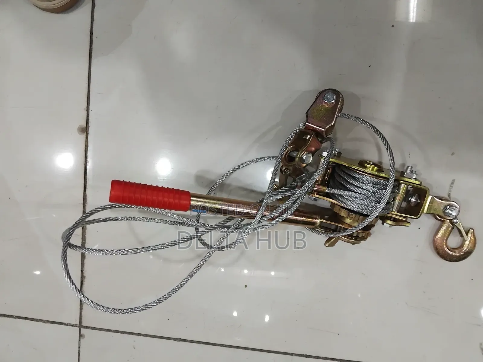 2ton Heavy Duty Come Along Winch Handle Cable Puller With Steel Rope