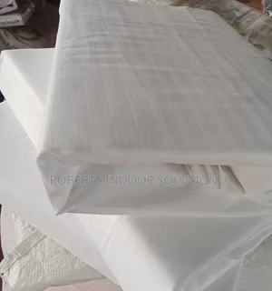 Soft Cotton White Striped Bedding Set