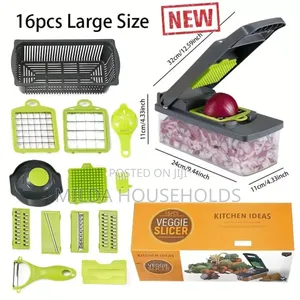 16pc Veggie Cutter Slicer Dicer Chopper Now Available