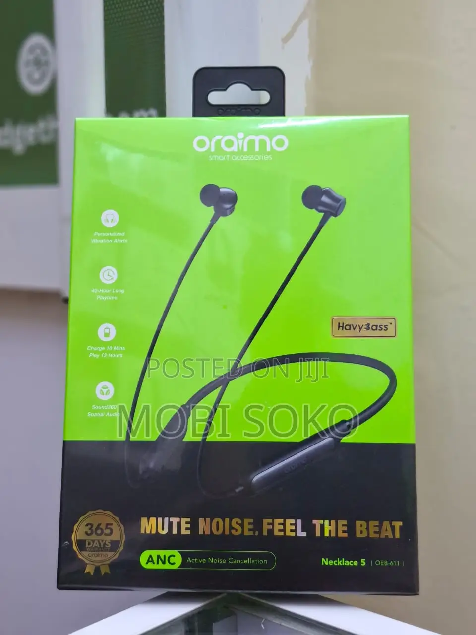 Oraimo Necklace 5 30db Noise Cancellation Call Vibration Neckband