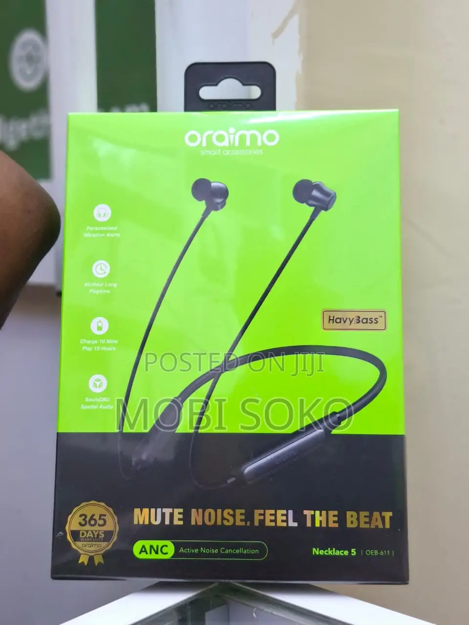 Oraimo Necklace 5 30db Noise Cancellation Call Vibration Neckband