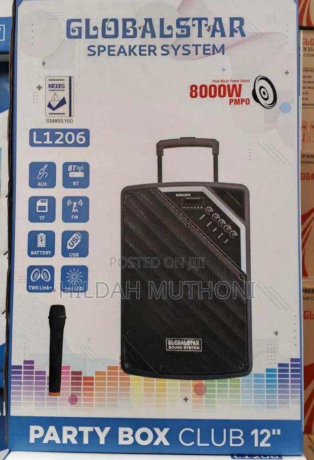 Globalstar Portable Club 12" Trolley Portable Speaker