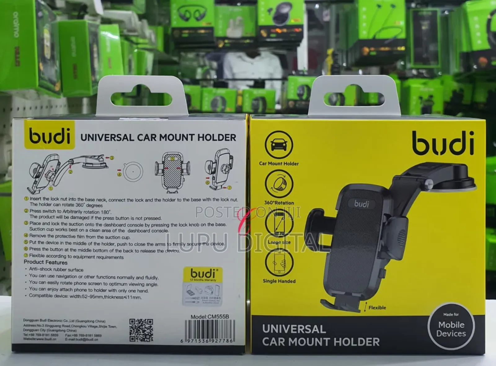 Budi Cm555b *Universal Car Mount Holder