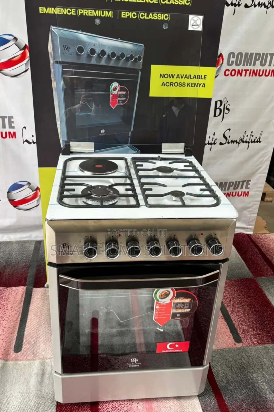 Everest Inox – 60×60 Premium Cooker 3 Gas + 1 Gas Sensor