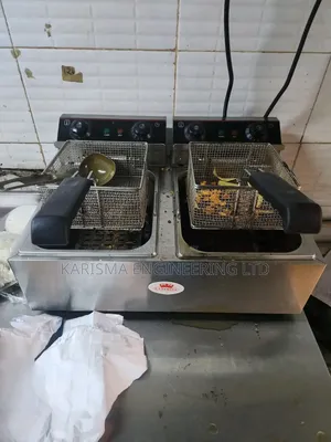 Commercial Double Tank Electric Deep Fryer.