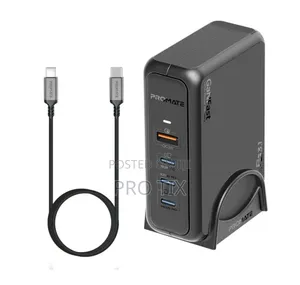 Promate Ganport-140w Ganfast Charging Station 140w