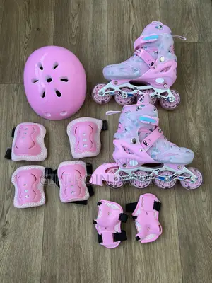 Full Set Adjustable Roller Skates For Kids