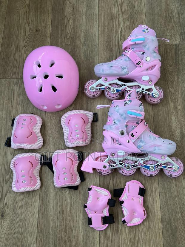 Full Set Adjustable Roller Skates For Kids - thumbnail 2