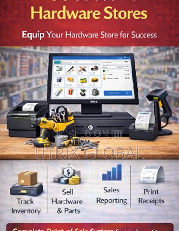 Hardware Shop Billing Pos Complete Set With Receipt Printer