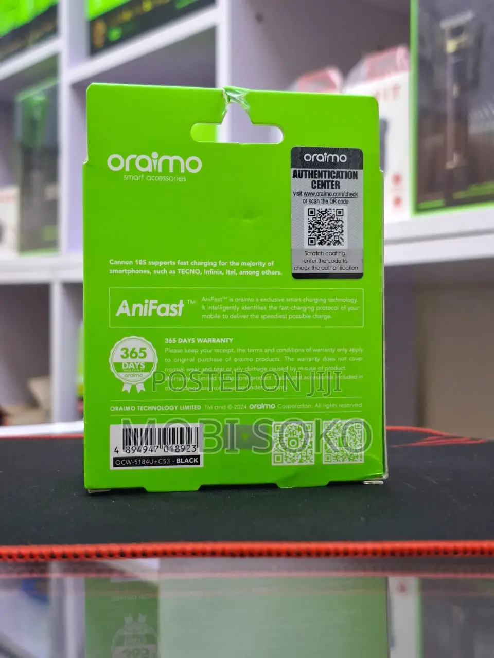Oraimo Cannon 18s 18w Wall Charger Kit