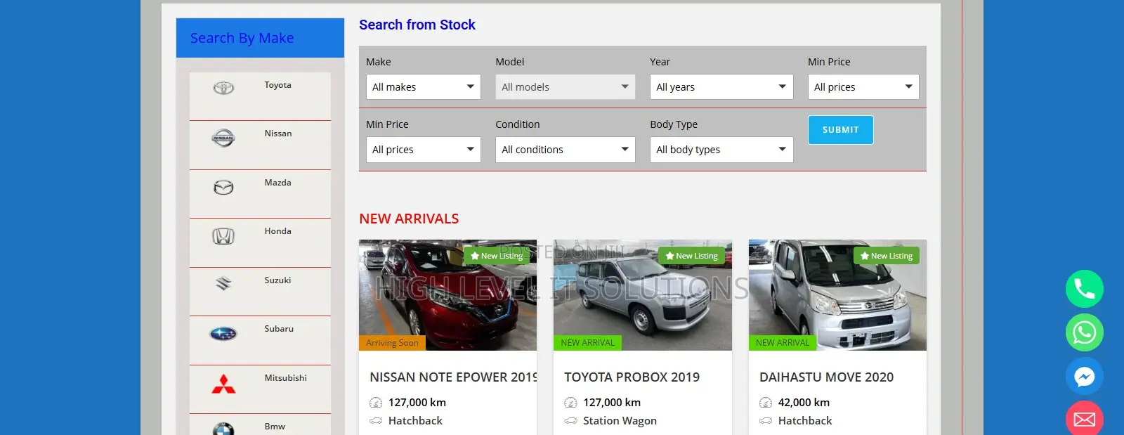 Car Sale N Dealership Web Design