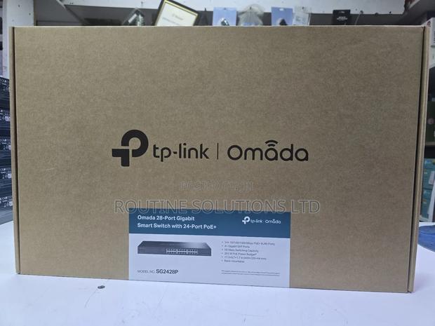 Tp-Link 28-Port Gigabit Smart Switch With 24 Port Poe + Sg2428p
