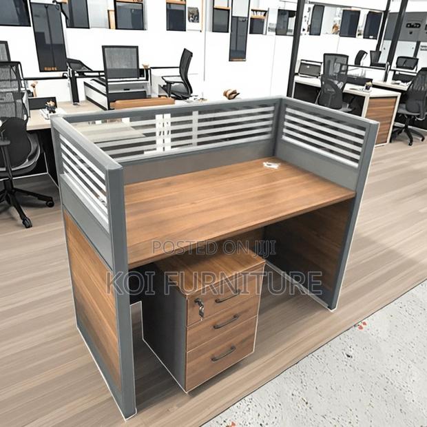 Office Workstations; One User MDF Executive Office Workstation Desk - main view