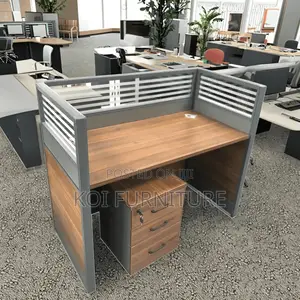 Office Workstations; One User MDF Executive Office Workstation Desk