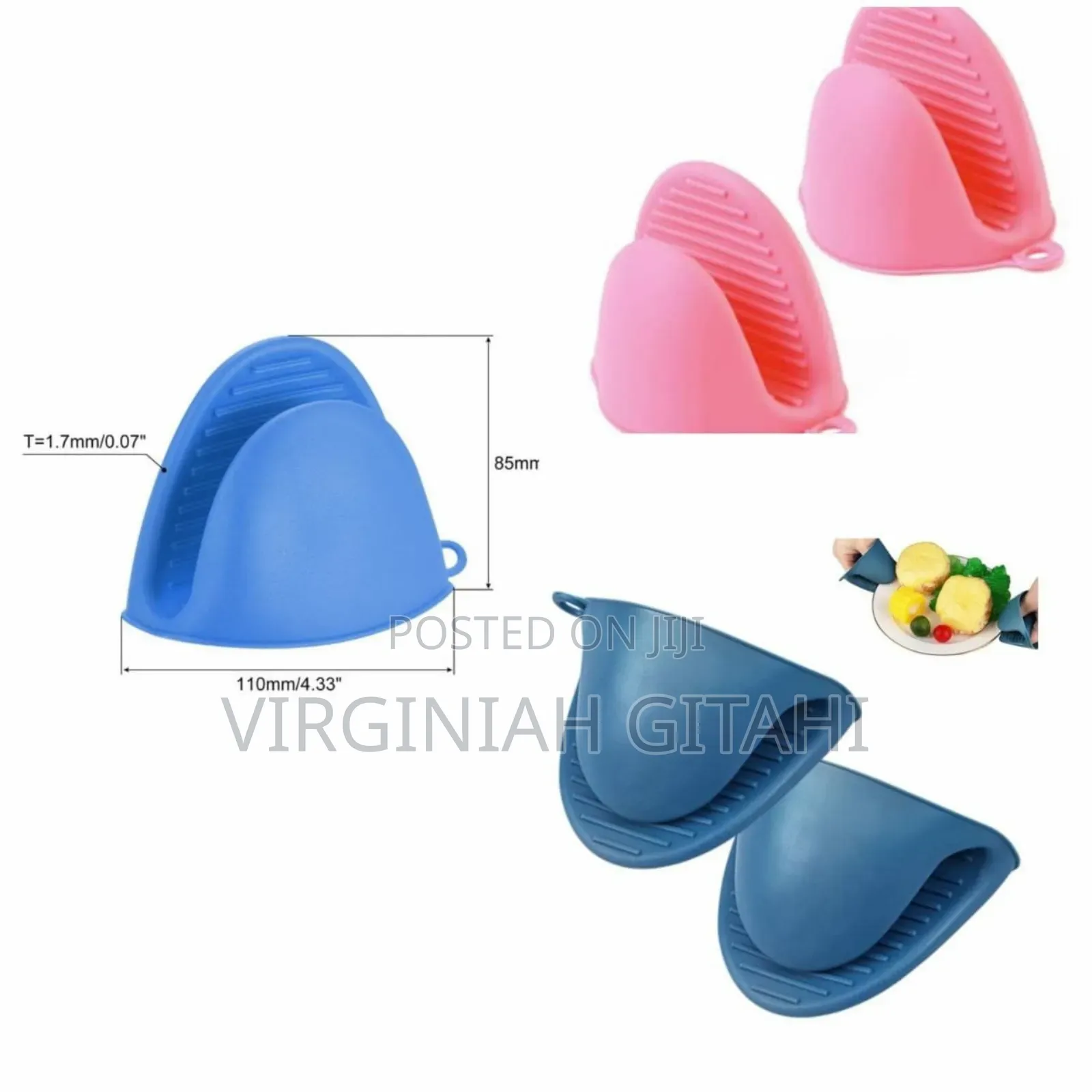 Multicolour Silicon Pot Holders