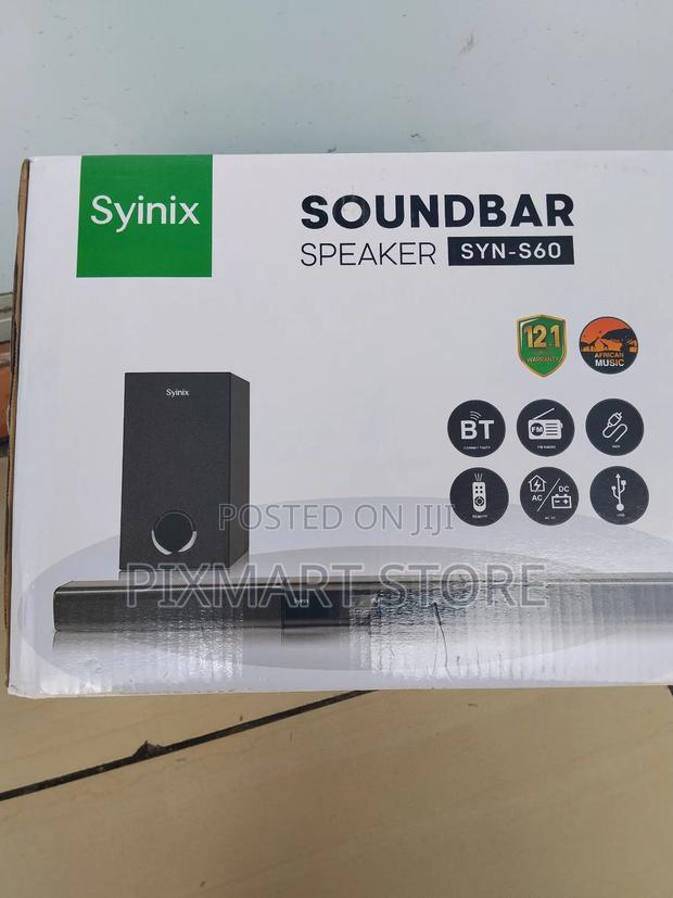 Syinix S 60 Soundbar With Subwoofer – Deep Bass Wireless Streaming - thumbnail 2
