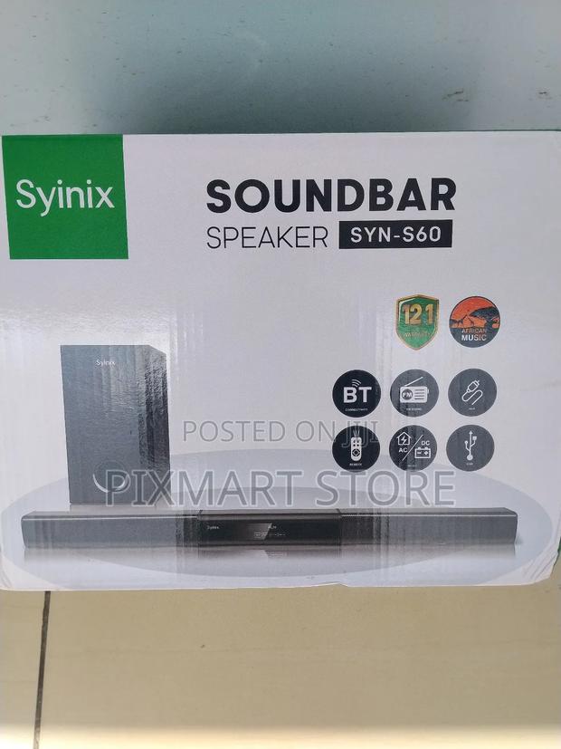 Syinix S60 Soundbar Speaker – Powerful Bluetooth Tv Audio System - thumbnail 2