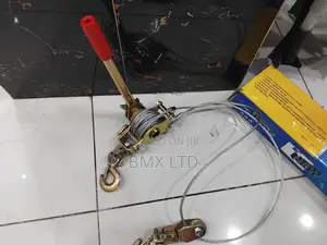 Heavy Duty Dual Gear Come Along Puller Steel Cable Winch