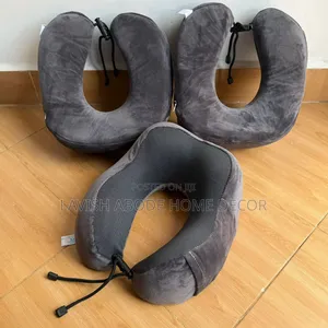 Memory Foam Travel Pillow Charcoal Grey/Grey Color