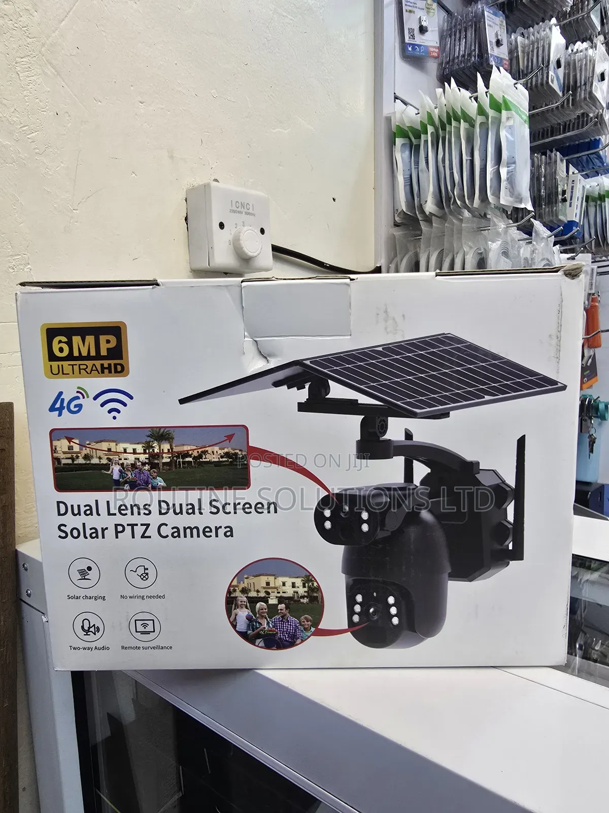 6mp 4g Dual Lens Dual Screen Solar PTZ Camera