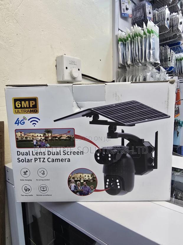 6mp 4g Dual Lens Dual Screen Solar PTZ Camera