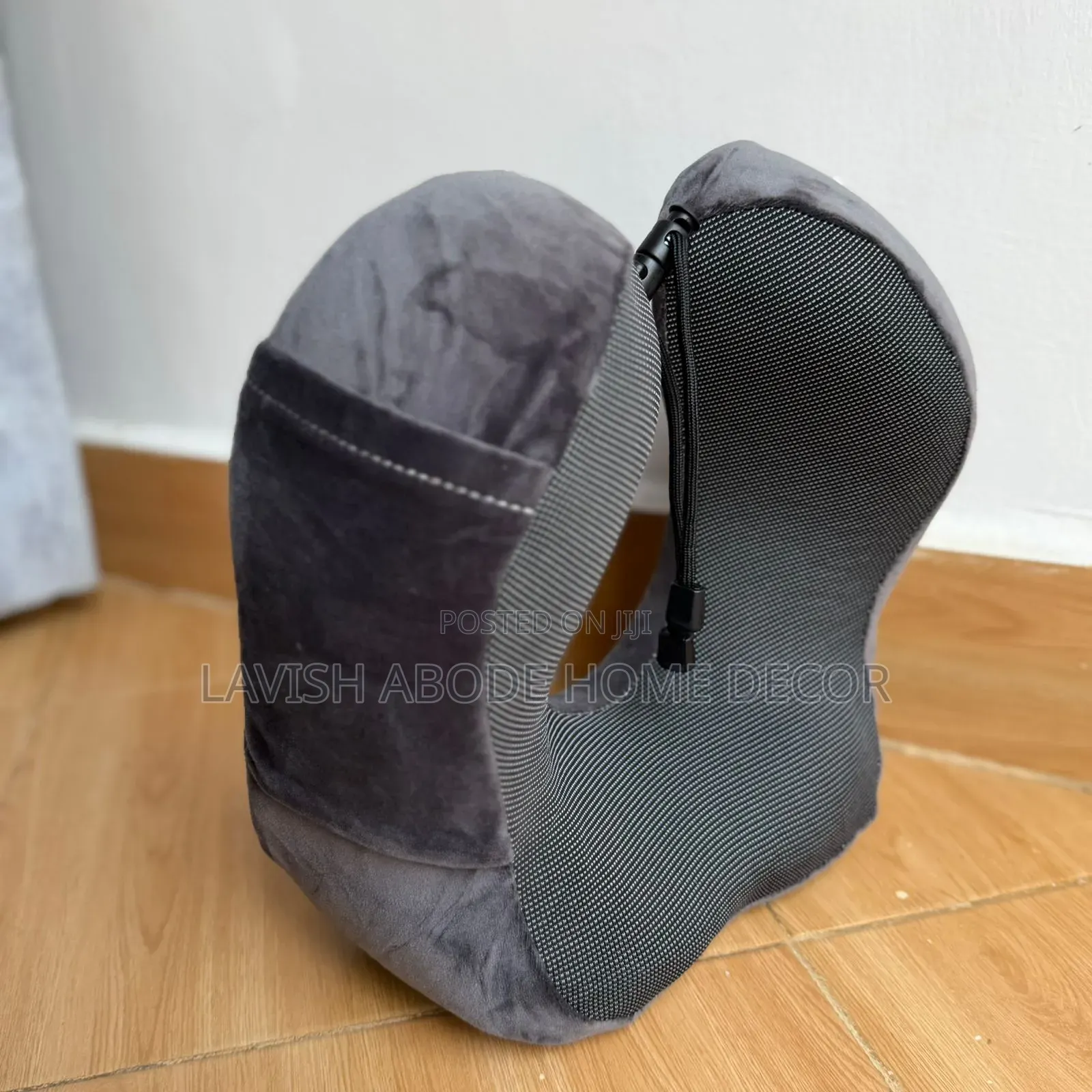 Memory Foam Travel Pillow Charcoal Grey/Grey Color