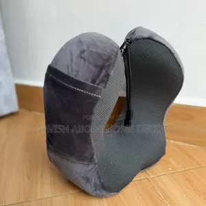 Memory Foam Travel Pillow Charcoal Grey/Grey Color