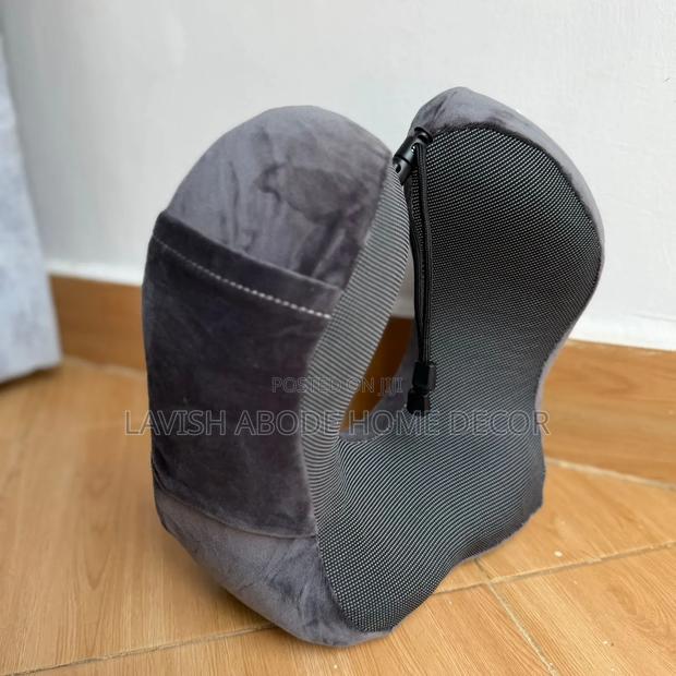 Memory Foam Travel Pillow Charcoal Grey/Grey Color - thumbnail 2