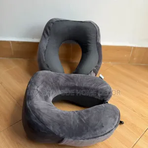 Memory Foam Travel Pillow Charcoal Grey/Grey Color