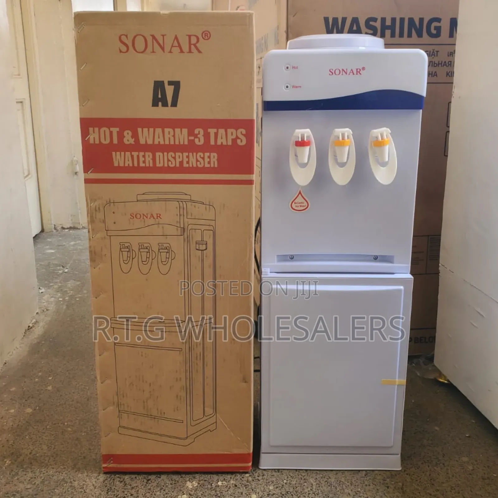 Sonar A7 Standing Dispenser With 3 Taps
