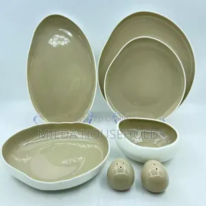 Elegant European Double Glaze Porcelain Dinner Set.
