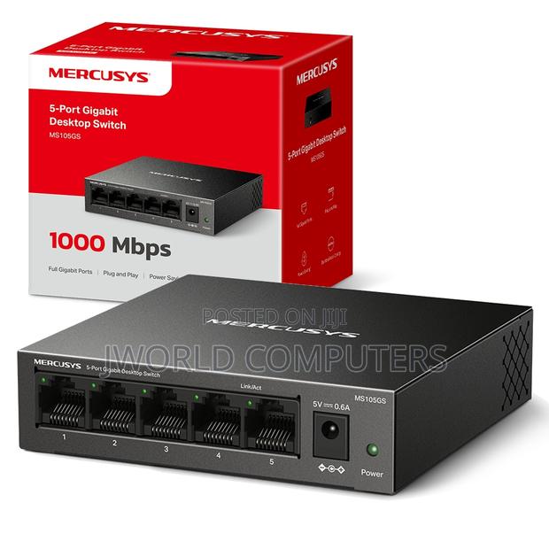 Mercusys Ms105gp | 5-Port Gigabit Desktop Switch With 4-Port Poe+ - main view