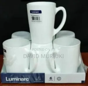 Set of 6 New Morning White Cups