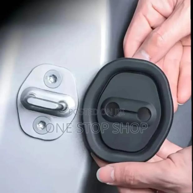 Black 4pcs Pack Car Door Bhang Antishock Absorbers Pad - main view