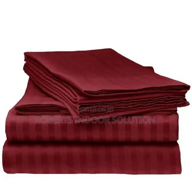 Coloured Luxury Cotton Stripped Bedsheets - main view