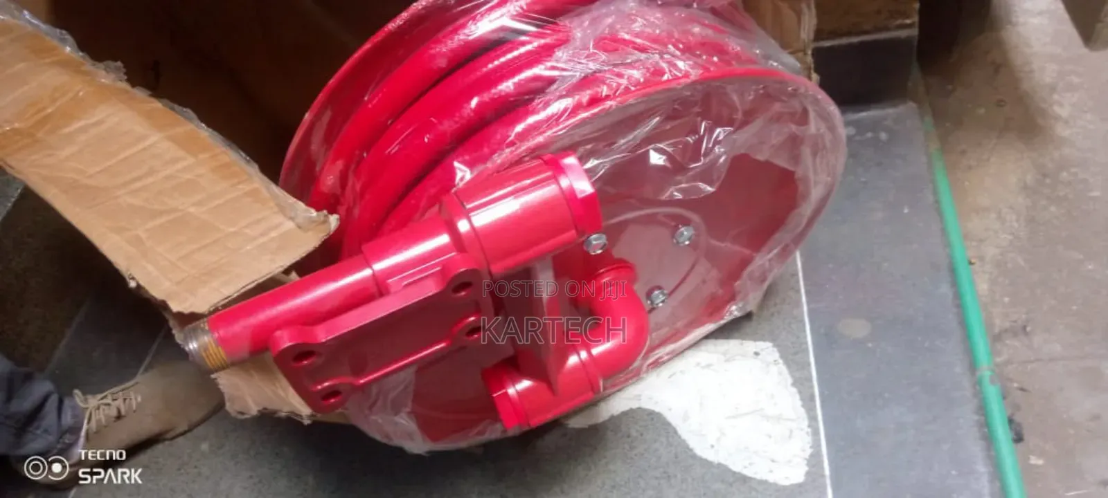 Horizon Wall Mounted Swing Fire Hose Reel 30m 19mm + Adjustable Nozzle